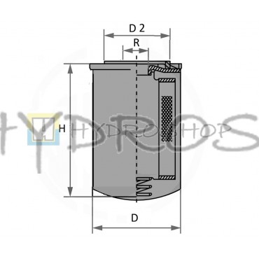 Tagasivoolufilter spin-on, 3/4"